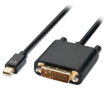 4XEM 4XMDPDVI6 video cable adapter 70.9" (1.8 m) mini DisplayPort DVI Black