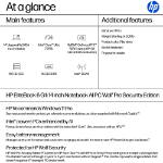 HP EliteBook 6 G1i AI PC Wolf Pro Security Edition Intel Core Ultra 7 255U Laptop 14" Touchscreen WUXGA 16 GB DDR5-SDRAM 512 GB SSD Wi-Fi 7 (802.11be) Windows 11 Pro Silver