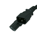 Monoprice 6452 power cable Black 35.4" (0.9 m) C13 coupler C14 coupler