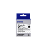 Epson C53S652004|LK-2TBN Ribbon black on Transparent extra adhesive 6mm x 9m for Epson LabelWorks 4-18mm/36mm/6-12mm/6-18mm/6-24mm
