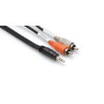 Hosa Technology CMR-206 audio cable 1.82 m 3.5mm 2 x RCA Black, Grey, Orange