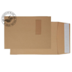 Blake Purely Packaging Gusset Pocket Peel and Seal Manilla C4 324×229×25 130gsm (Pk 125)