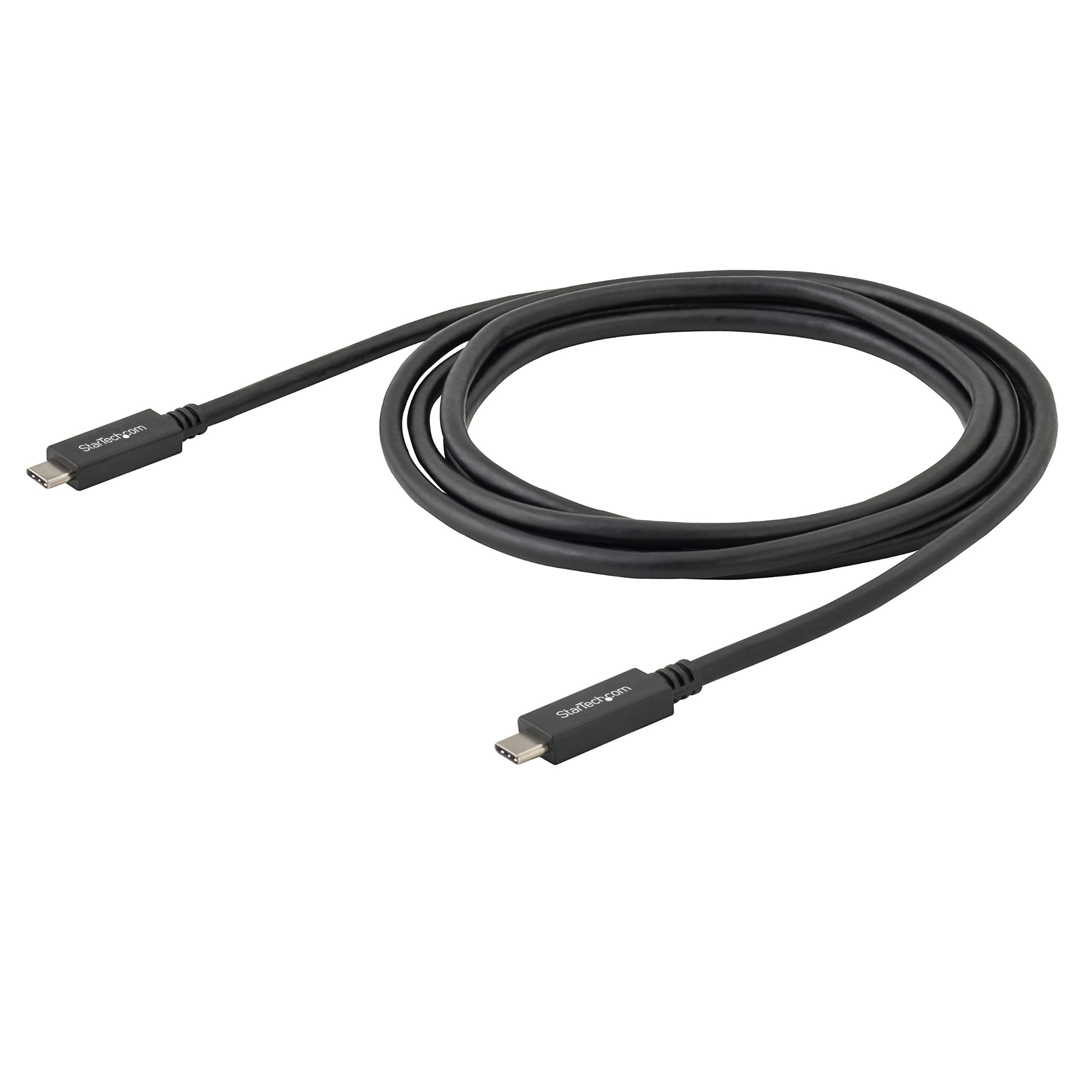 StarTech.com USB-C Cable with Power Delivery (3A) - M/M - 2 m (6 ft.) - USB 3.0 - USB-IF Certified