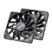 Akasa AK-FN078-KT02 computer cooling system Computer case Fan 12 cm Black