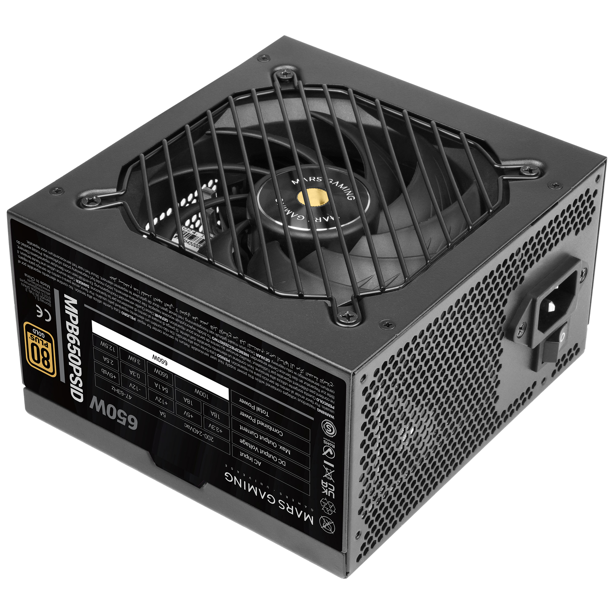 Mars Gaming MPB650PSID power supply unit 650 W Black