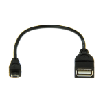 Rocstor Y10C136-B1 USB cable 5.91" (0.15 m) USB B USB A Black