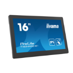 iiyama T1624MSC-B1 affichage de messages Écran plat interactif 39,6 cm (15.6") LCD 450 cd/m² Full HD Noir Écran tactile 24/7