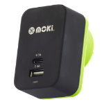 Moki Plus Black, Green Indoor