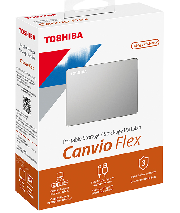 HDTX140XSCCA TOSHIBA Canvio Flex - hard drive - 4 TB - USB 3.2 Gen 1