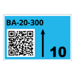 Brother LTZ15090FQR self-adhesive label Rectangle Light Blue