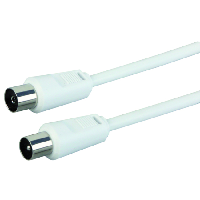 Schwaiger 5.0m IEC - IEC coaxial cable 5 m White