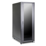 Rocstor SolidRack R3112G G2 32U Rack Enclosure with Glass Door - 600mm x 1000mm (39)Depth x 32U -Include Doors & Side Panels - 1760 lb Capacity - Assembled