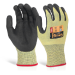 BEESWIFT Glovezilla Nitrile Palm Coated Glove Yellow M (Pair)