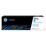 HP 203X cartouche de toner LaserJet grande capacité cyan authentique