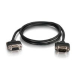 C2G 25ft CMG-Rated DB9 Low Profile Null Modem M-F serial cable Black 7.62 m