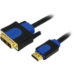 LogiLink CHB3103 video kabel adapter 3 m HDMI DVI-D Zwart, Blauw