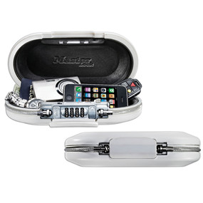 Image of Masterlock Safe space small combination lock box with cable -...