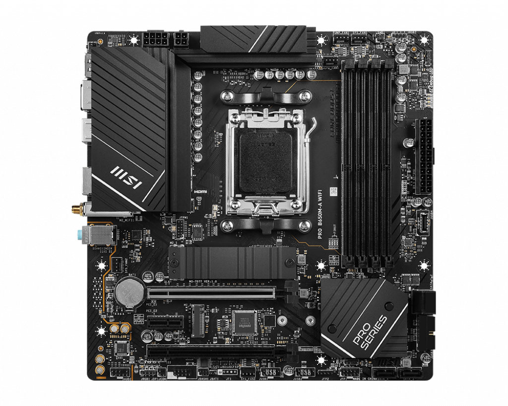 Image of MSI PRO B650M-A WIFI AMD B650 Socket AM5 micro ATX
