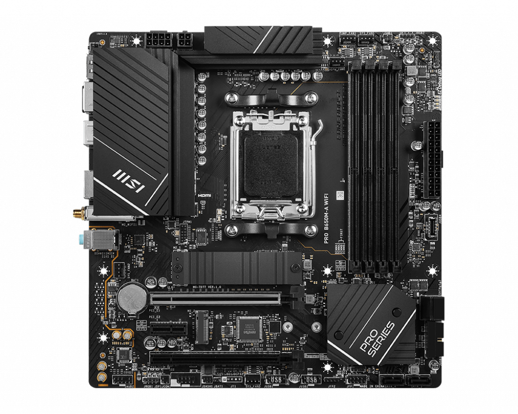 7D77-001R MSI PRO B650M-A WIFI - Motherboard - Mini-ATX - Socket AM5 - AMD B650 Chipsatz - ...