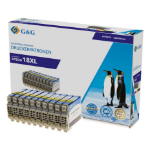 G&G 15052 inktcartridge 10 stuk(s) Compatibel Cyaan, Magenta, Geel, Zwart