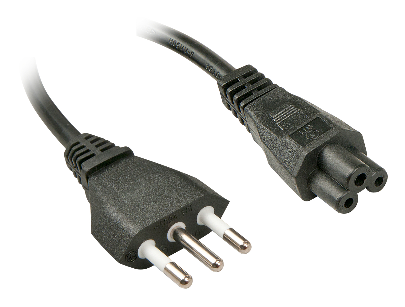 Image of Lindy 2m, CEI23-16-VII - IEC 320 C5 Black C5 coupler