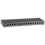 NETGEAR GS116E Managed L2 Gigabit Ethernet (10/100/1000) Black