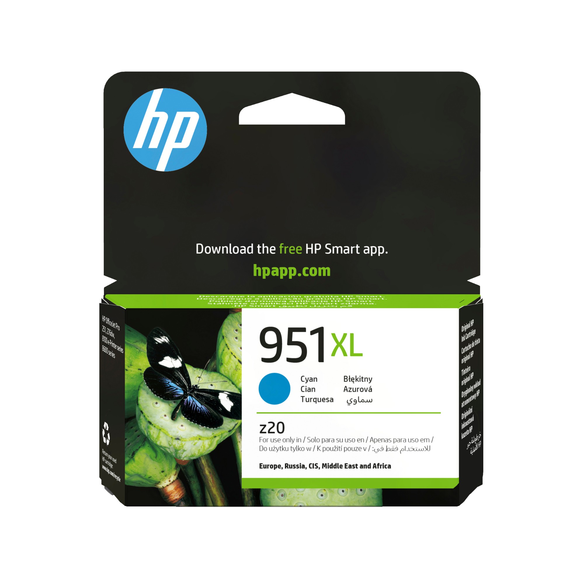 HP CN046AE/951XL Ink cartridge cyan high-capacity. 1.5K pages ISO/IEC