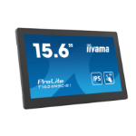 iiyama 15.6” Full HD PCAP 10pt touchscreen monitor with IPS panel technology, integrated media player and a hinged stand on the back