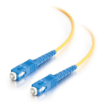 C2G 1m SC-SC 9/125 OS2 Duplex Singlemode PVC Fibre Optic Cable (LSZH) - Yellow