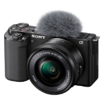 Sony α ZV-E10 + 16-50mm Zoom MILC 24.2 MP CMOS 6000 x 4000 pixels Black