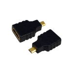 LogiLink AH0010 cable gender changer HDMI D HDMI A Black