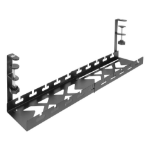 ACT Verstelbare kabelgoot voor onder een bureau, montage via klemsysteem, 43-72cm