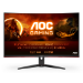 AOC G2 CQ32G2SE/BK LED display 80 cm (31.5") 2560 x 1440 Pixeles 2K Ultra HD Negro, Rojo
