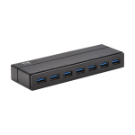 Tripp Lite U360-007-INT interface hub USB 3.2 Gen 1 (3.1 Gen 1) Mini-B 5000 Mbit/s Zwart