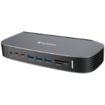 Verbatim 66632 notebook dock/port replicator Wired USB 3.2 Gen 1 (3.1 Gen 1) Type-C Grey