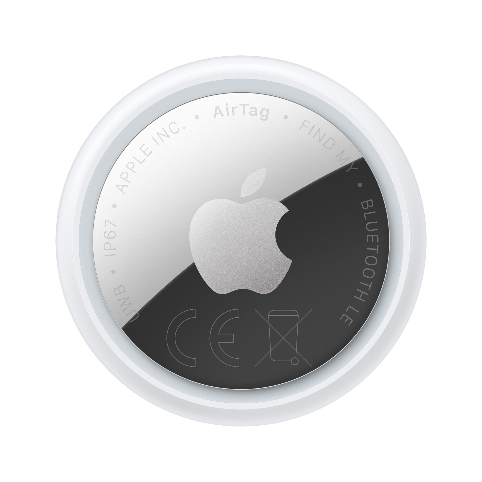 Apple AirTag Personal Finder Silver. White