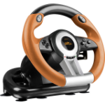 SPEEDLINK DRIFT O.Z. Black, Grey, Orange USB Steering wheel + Pedals Analogue / Digital PC