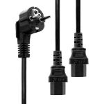 Microconnect PE011330 power cable Black 3 m 2 x C13 coupler
