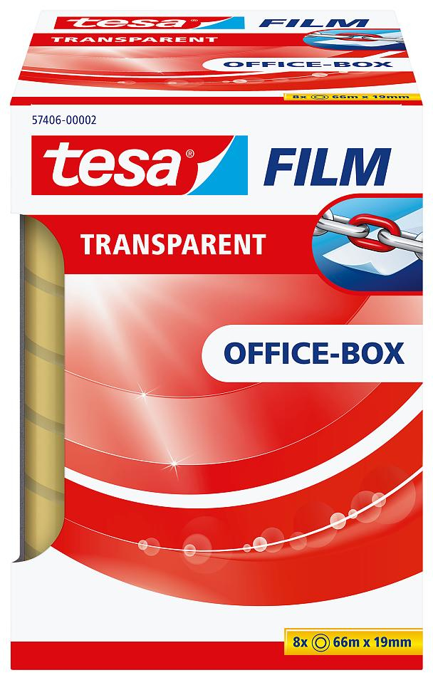 Image of TESA 57406-00002-01 stationery tape 66 m Transparent 8 pc(s)