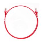 8WARE CAT6 Ultra Thin Slim Cable 10m - Red Color Premium RJ45 Ethernet Network LAN UTP Patch Cord 26AWG for Data