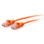 C2G 5ft (1.5m) Cat6a Snagless Unshielded (UTP) Slim Ethernet Network Patch Cable - Orange - Patch cable - RJ-45 (M) to RJ-45 (M) - 1.52 m - 4.8 mm - UTP - CAT 6a - molded, snagless - orange