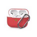 AdvancedAccessories AirPods Pro Silicone Case w/Carabiner Clip - Red