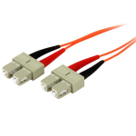 StarTech.com Fiber Optic Cable - Multimode Duplex 50/125 - OFNP Plenum - SC/SC - 2 m