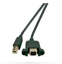 Image of Microconnect USBABF1PANEL2 USB cable 1.8 m USB 2.0 USB A USB B Black