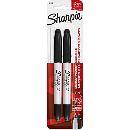 Image of Sharpie 1985878 permanent marker Black 2 pc(s)