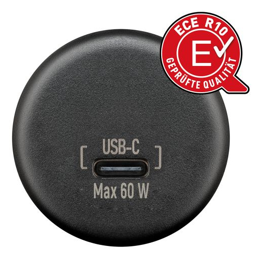 EU Product - USB-C Panel Install Charger with bare wires - Power Delivery, max. 60 W, cable length 200 mm
