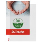 Esselte Premium Pocket A4 Opened Top and Left, 30% pre-consumer recycled plastic