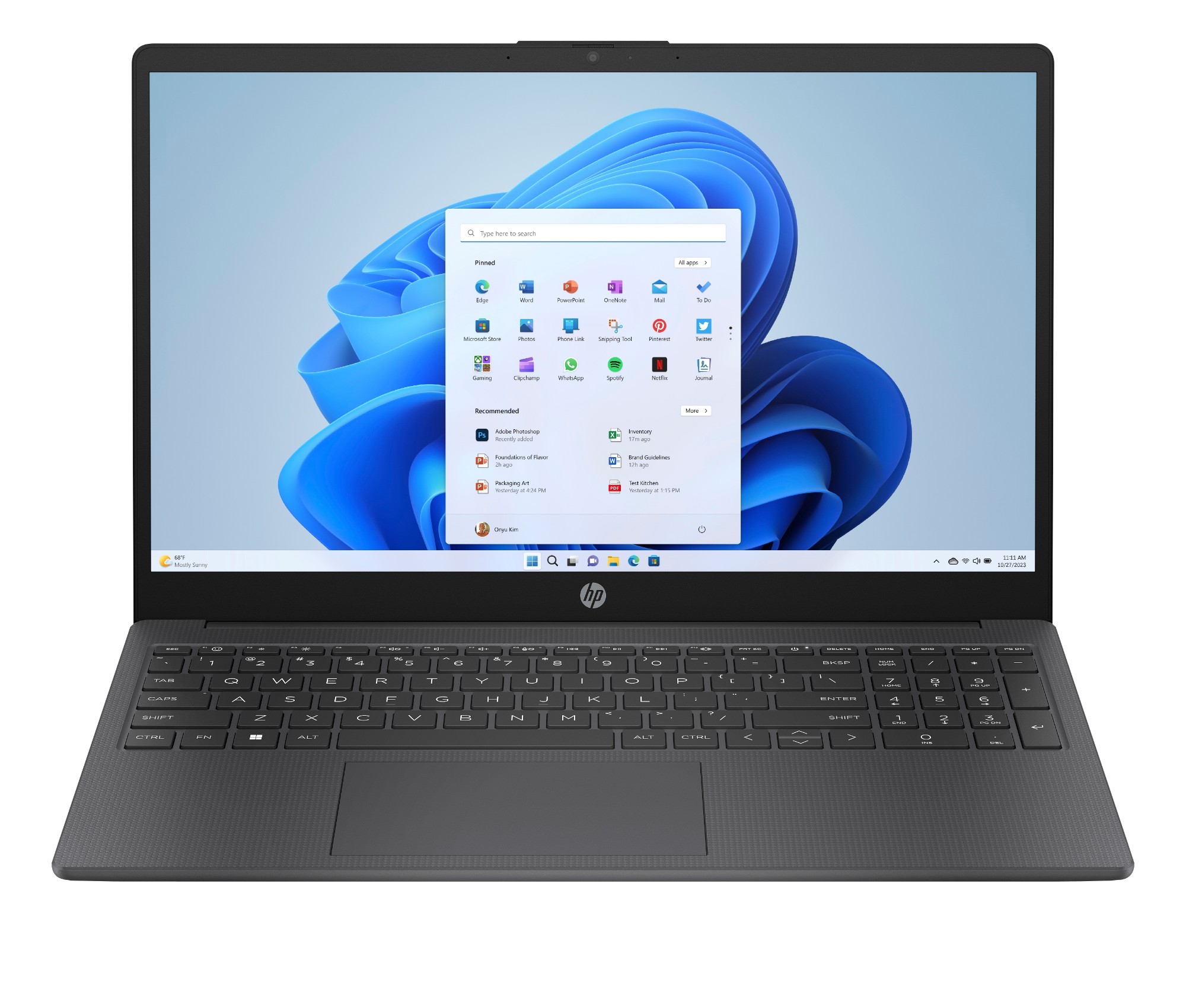 HP 15-fd1010nax Intel Core 5 120U Laptop 39.6 cm (15.6") HD 16 GB DDR4-SDRAM 512 GB SSD Wi-Fi 6 (802.11ax) Windows 11 Home Black