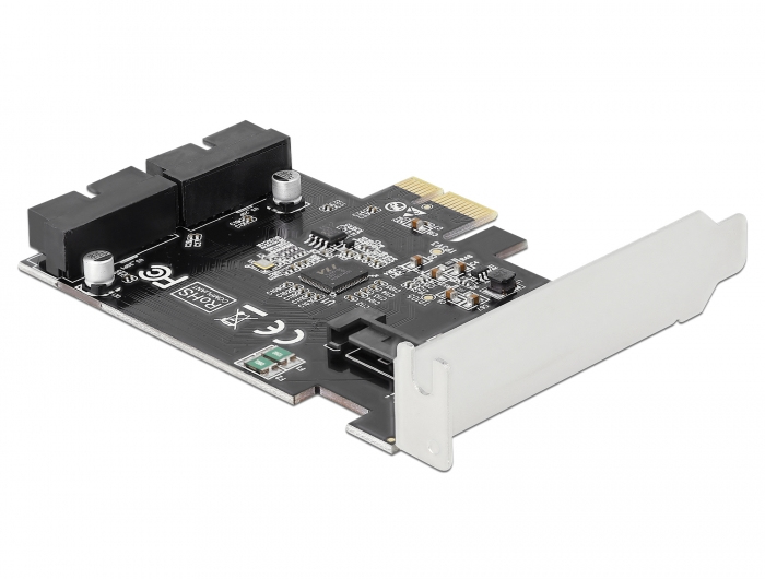 90387 DELOCK PCI Express Card to 2 x internal USB 3.0 Pin Header - USB-Adapter - PCIe 2.0 ...