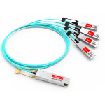 Accortec AOC-Q-4S-100G-75M-ACC InfiniBand/fibre optic cable 2952.8" (75 m) QSFP28 4x SFP28 Aqua color